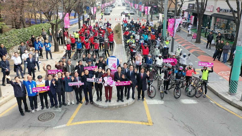 강동구, 천호자전거거리 벚꽃 라이딩 ...